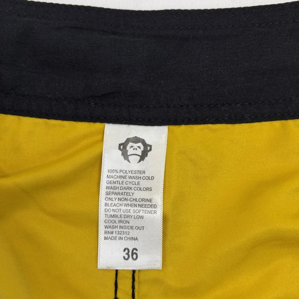 Howler Bros Board Shorts Size 36 Swim Trunks Yellow Mens Beach Surf ATX Austin